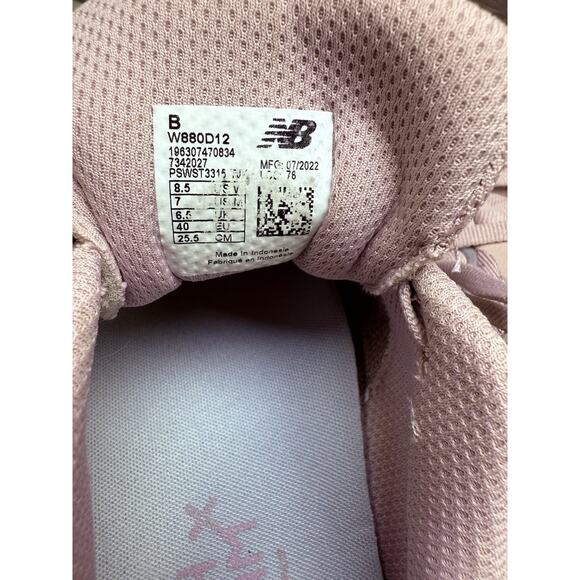 New Balance Women's W880D12 Violet Pink Running Shoes Sneakers Size 8.5 - Picture 9 of 10